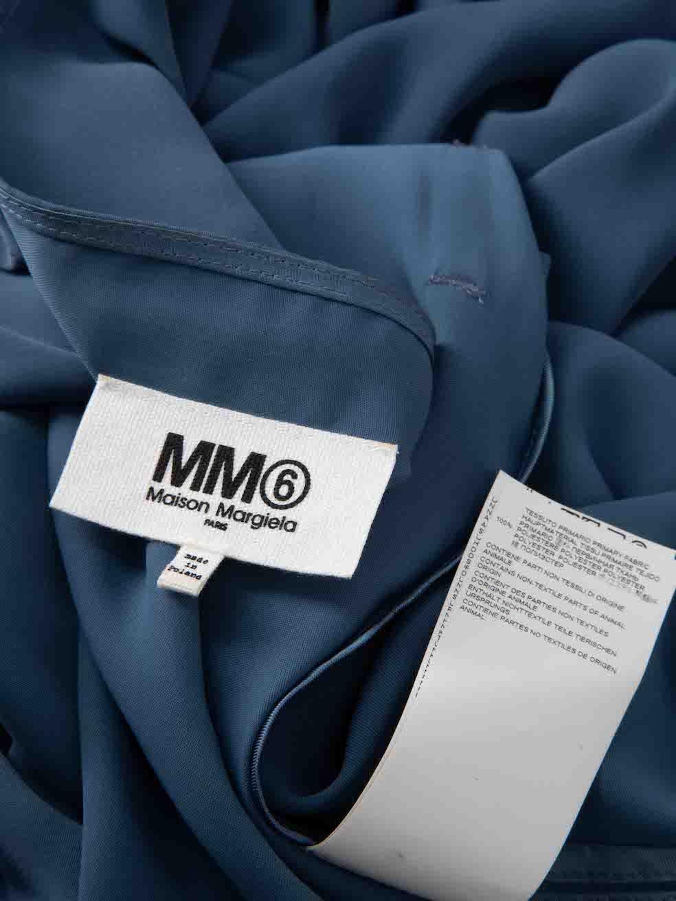 Maison Margiela MM6 Blue Midi Drip Dress Size XXL For Sale 2