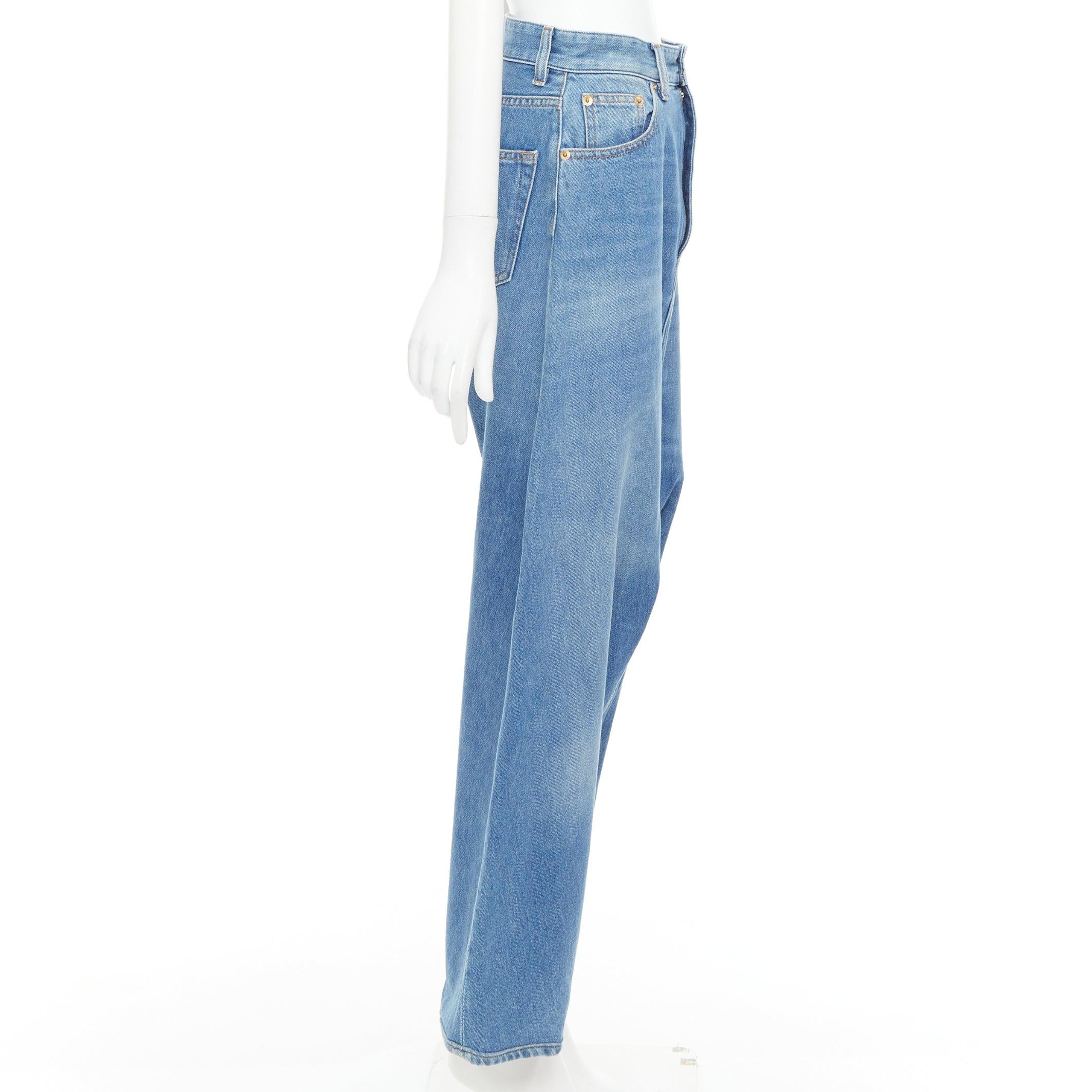 MAISON MARGIELA MM6 Vaqueros cropped cropped de denim lavado azul FR36 S en Excelente estado para la venta en Hong Kong, NT