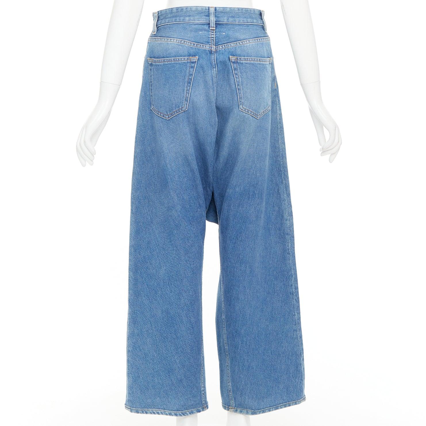 De las mujeres MAISON MARGIELA MM6 Vaqueros cropped cropped de denim lavado azul FR36 S en venta