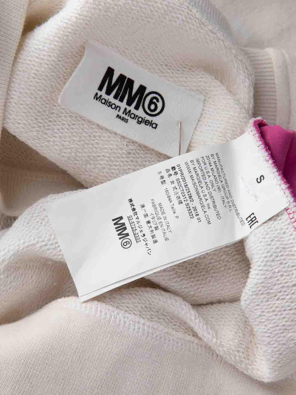 Maison Margiela MM6 - Sweat-shirt à panneaux plissés surdimensionné, taille S en vente 1