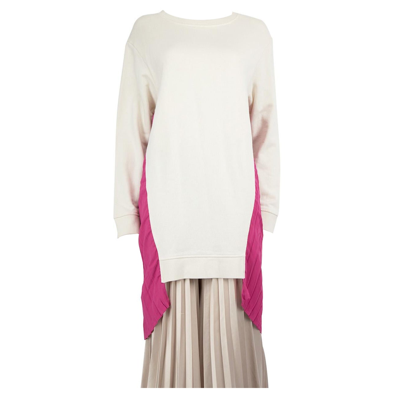 Maison Margiela MM6 Oversized Pleated Panel Sweatshirt Size S