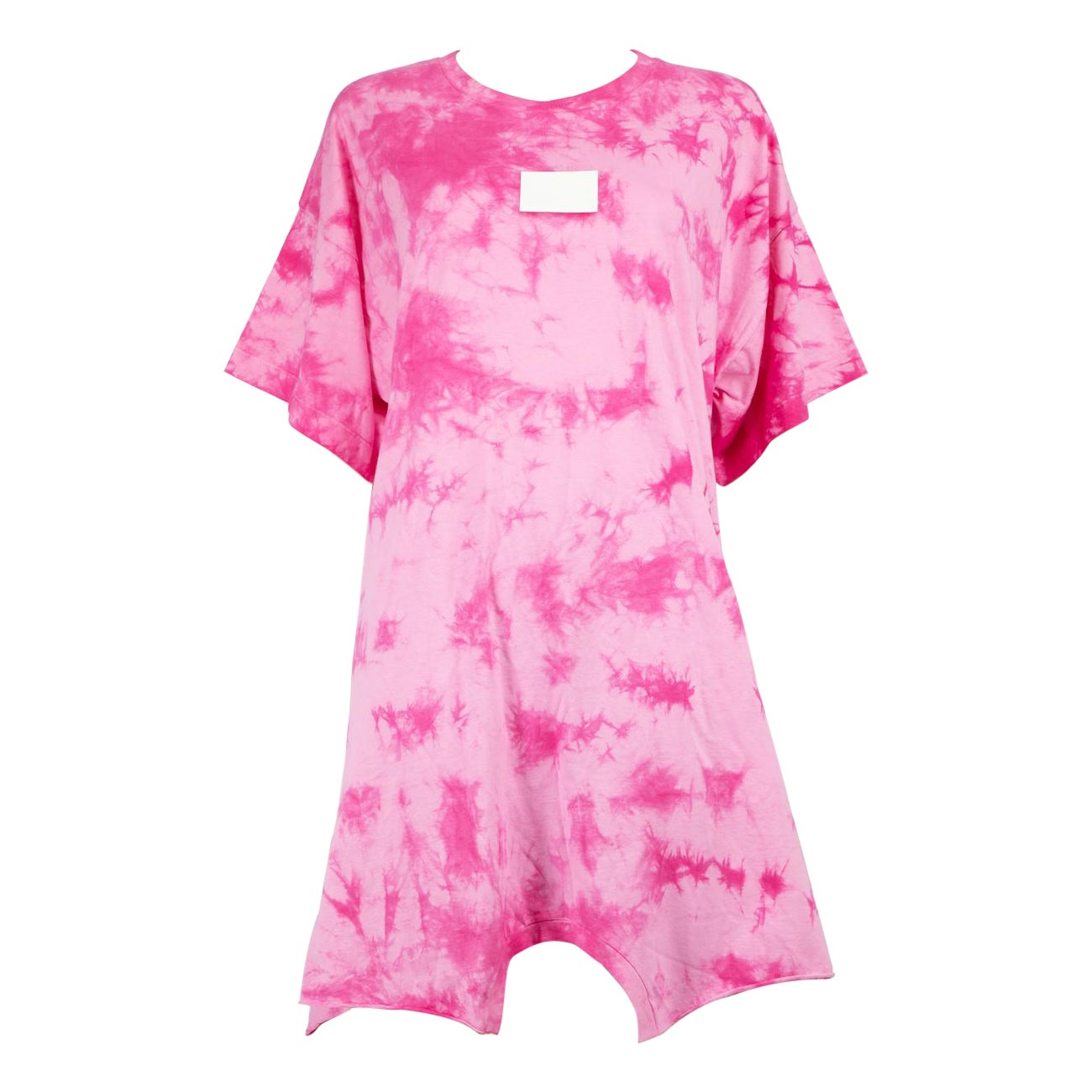 Maison Margiela MM6 Pink Upside Down Tie-Dye T-shirt Size XXL