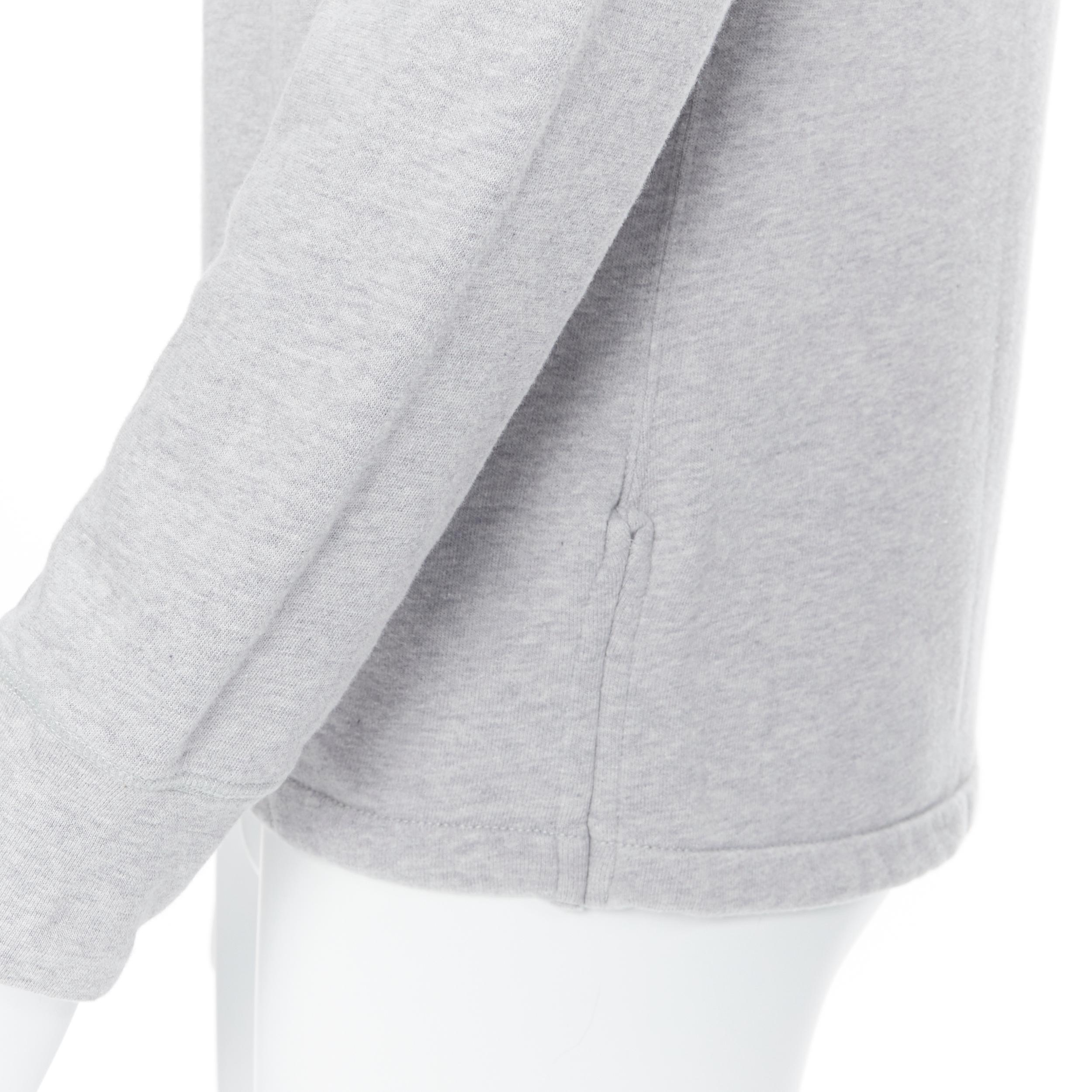 Maison Maison MMM 10 Miss Deana felpa in cotone grigio Extra Fleece foderata in cotone M. 5