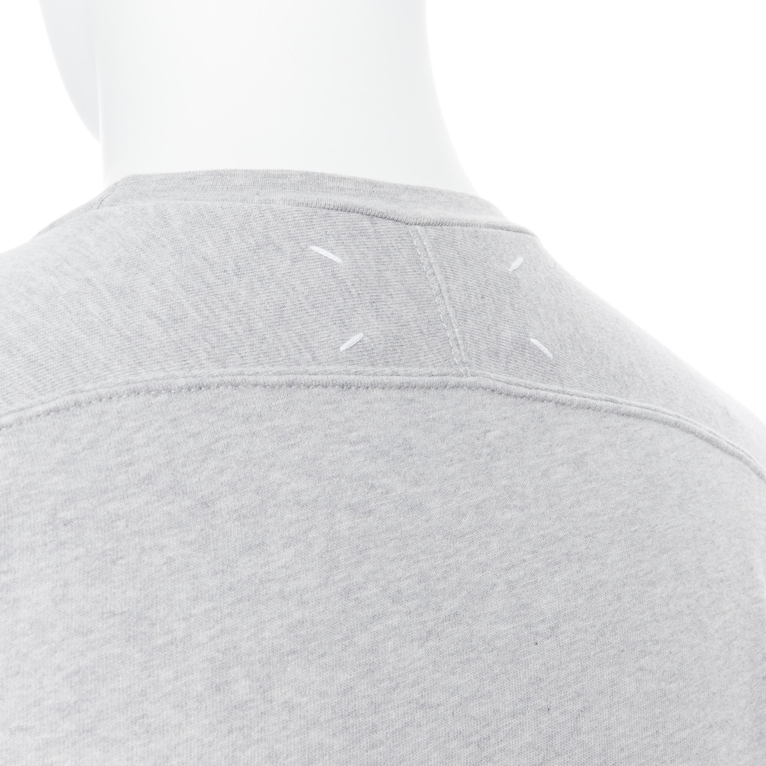 Maison Maison MMM 10 Miss Deana felpa in cotone grigio Extra Fleece foderata in cotone M. 4
