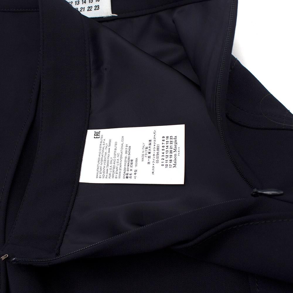 Black Maison Margiela Navy Exposed-Pocket Skirt Size US 4