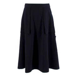 Maison Margiela Navy Exposed-Pocket Skirt Size US 4