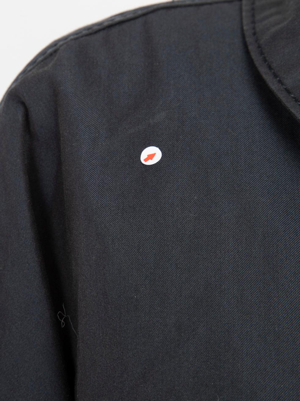 Maison Margiela Navy Trench Hook Detail Coat Size S In Good Condition For Sale In London, GB