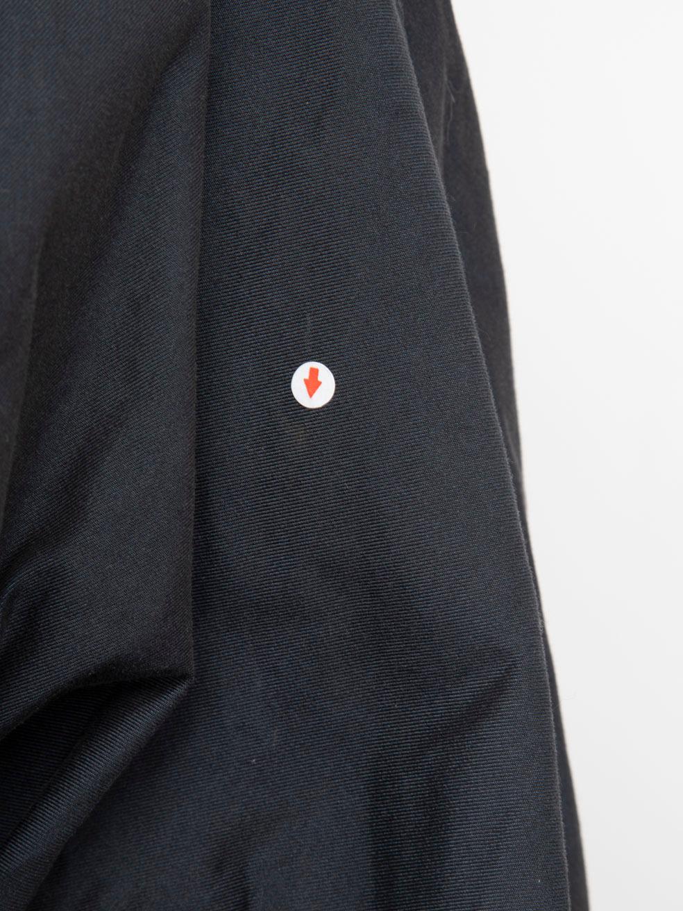 Maison Margiela Navy Trench Hook Detail Coat Size S For Sale 4
