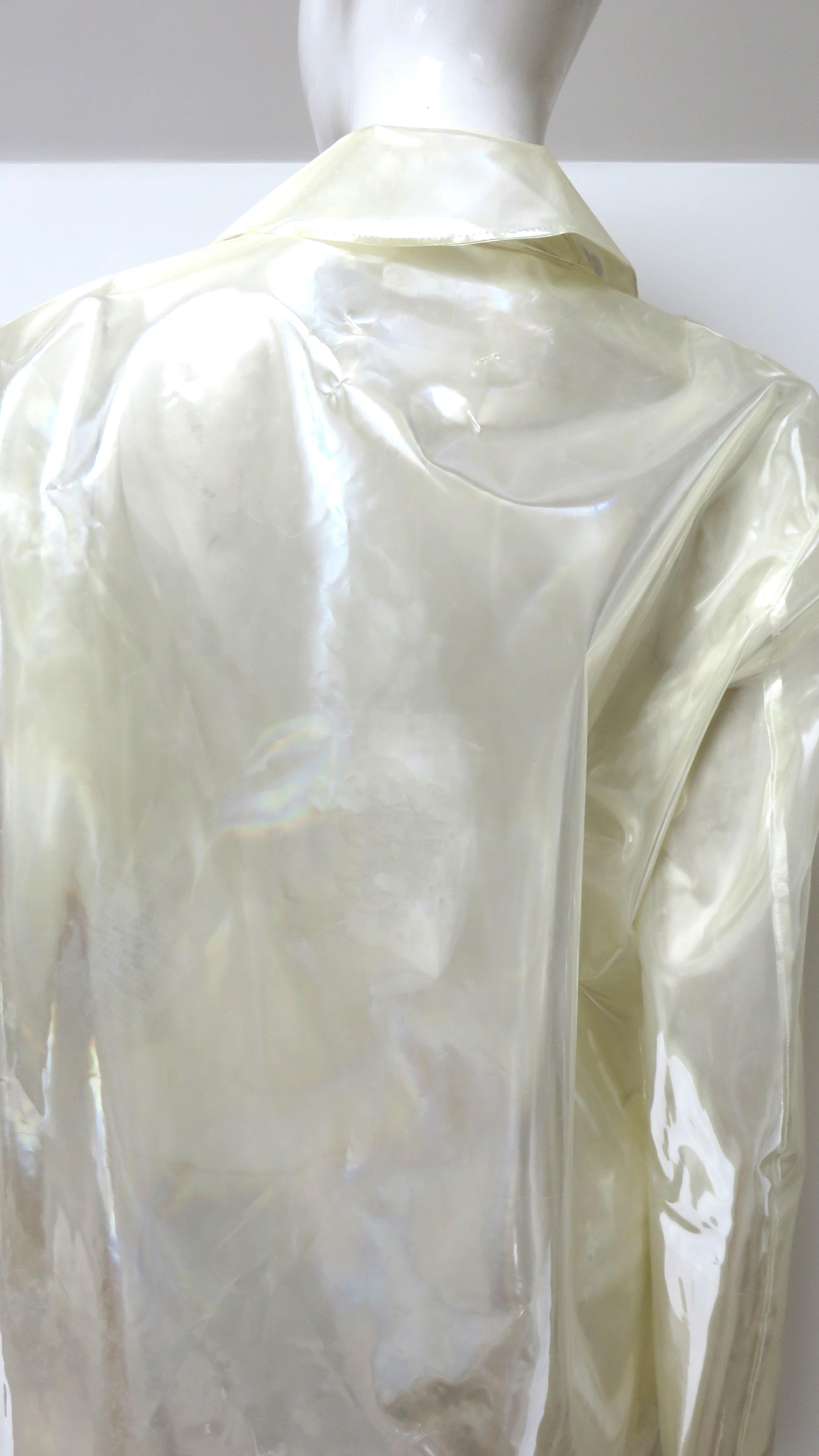 Maison Margiela New Translucent Raincoat S/S 2018 For Sale 6