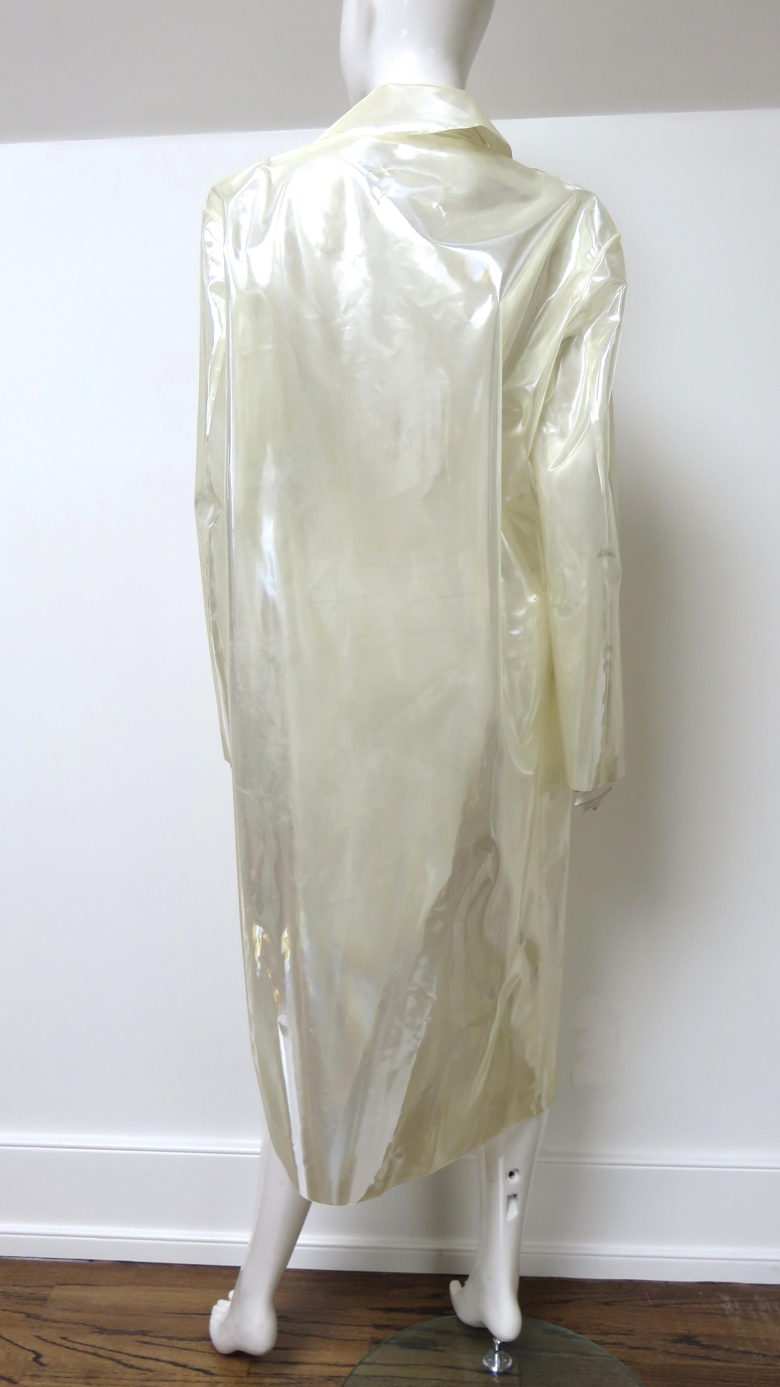 Maison Margiela New Translucent Raincoat S/S 2018 For Sale 7