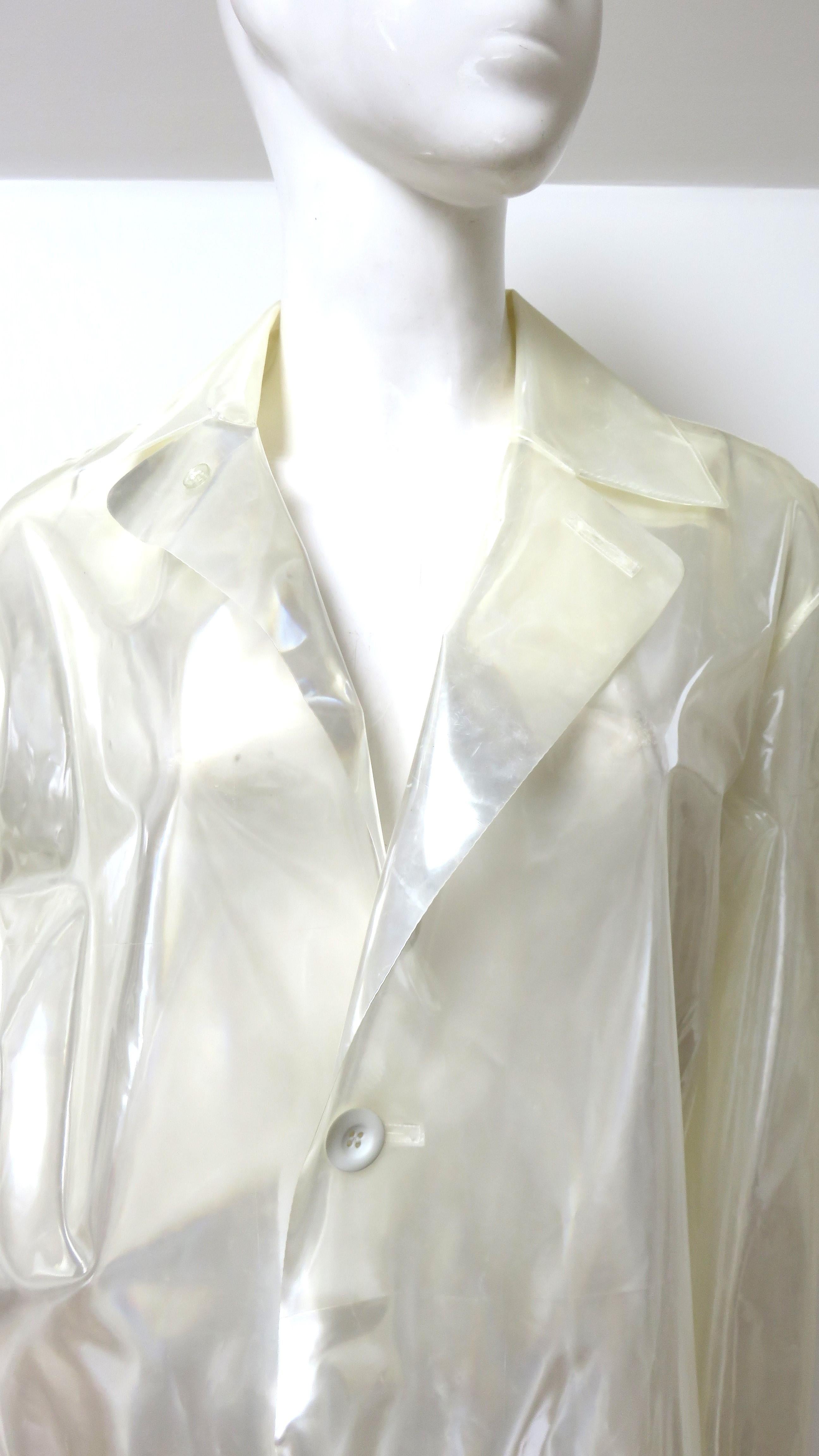 Maison Margiela New Translucent Raincoat S/S 2018 For Sale 2