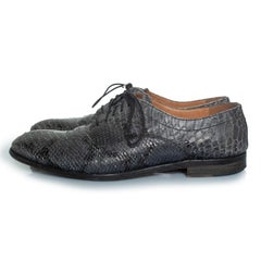 Maison Margiela, Python lace up shoes in grey