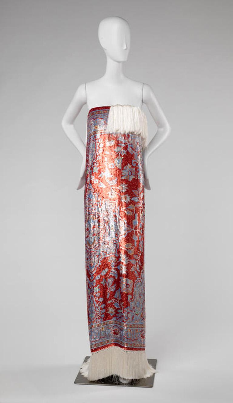 Maison Margiela Rare Beaded Tapestry Runway Dress Gown New