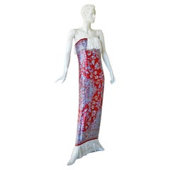 Maison Margiela Seltenes Vintage Perlen-Wandteppich-Wandteppich-Laufstegkleid Kleid   Museumssammlung