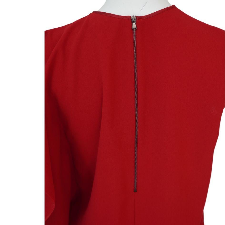 Maison Margiela Top asimmetrico rosso a una manica in vendita 1