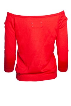 Maison Margiela, Red knitted top