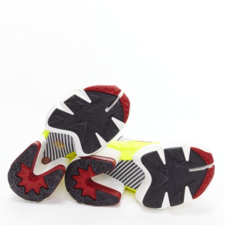 MAISON MARGIELA REEBOK Runway Tabi neon yellow red chunky boots EU39 6