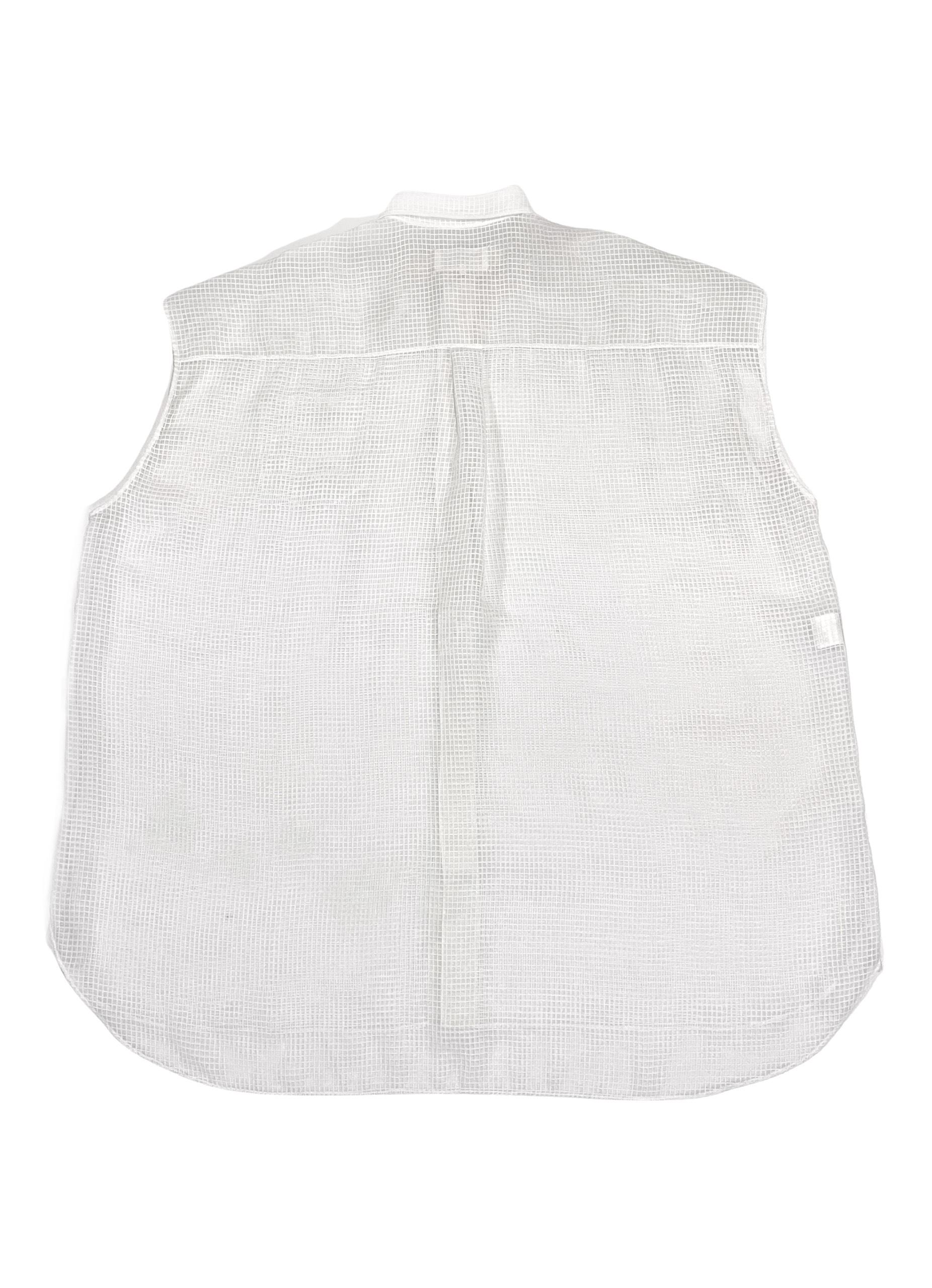 Maison Margiela S/S2020 Fish-Net Sleeveless Shirt For Sale 2