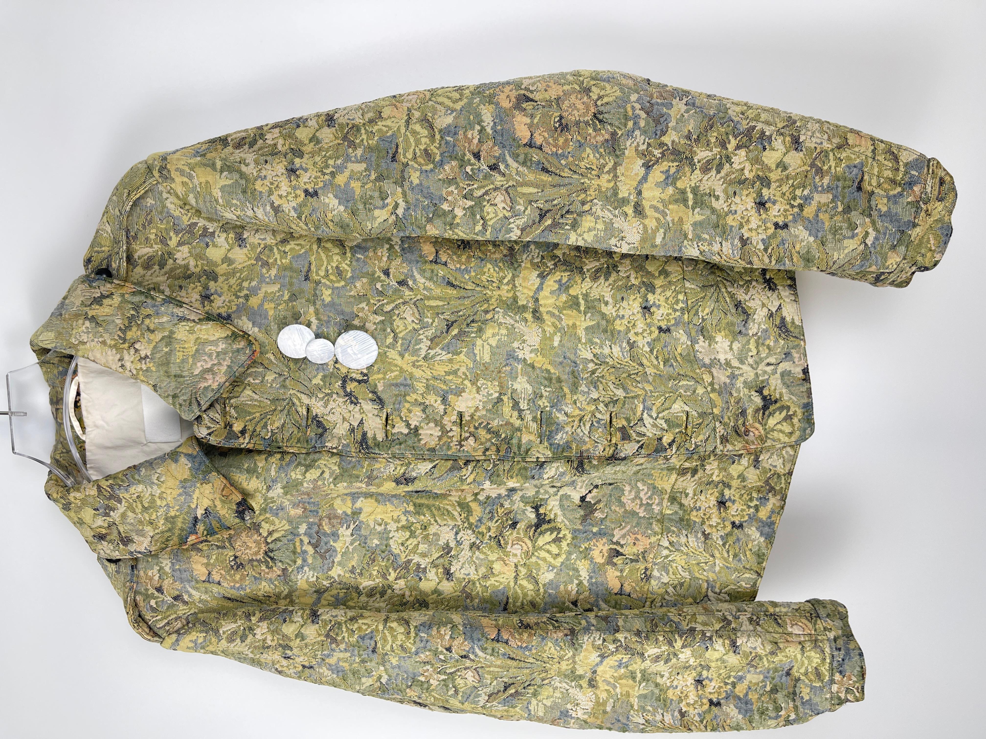 Maison Margiela S/S2022 Floral Brocade Jacket In New Condition In Seattle, WA