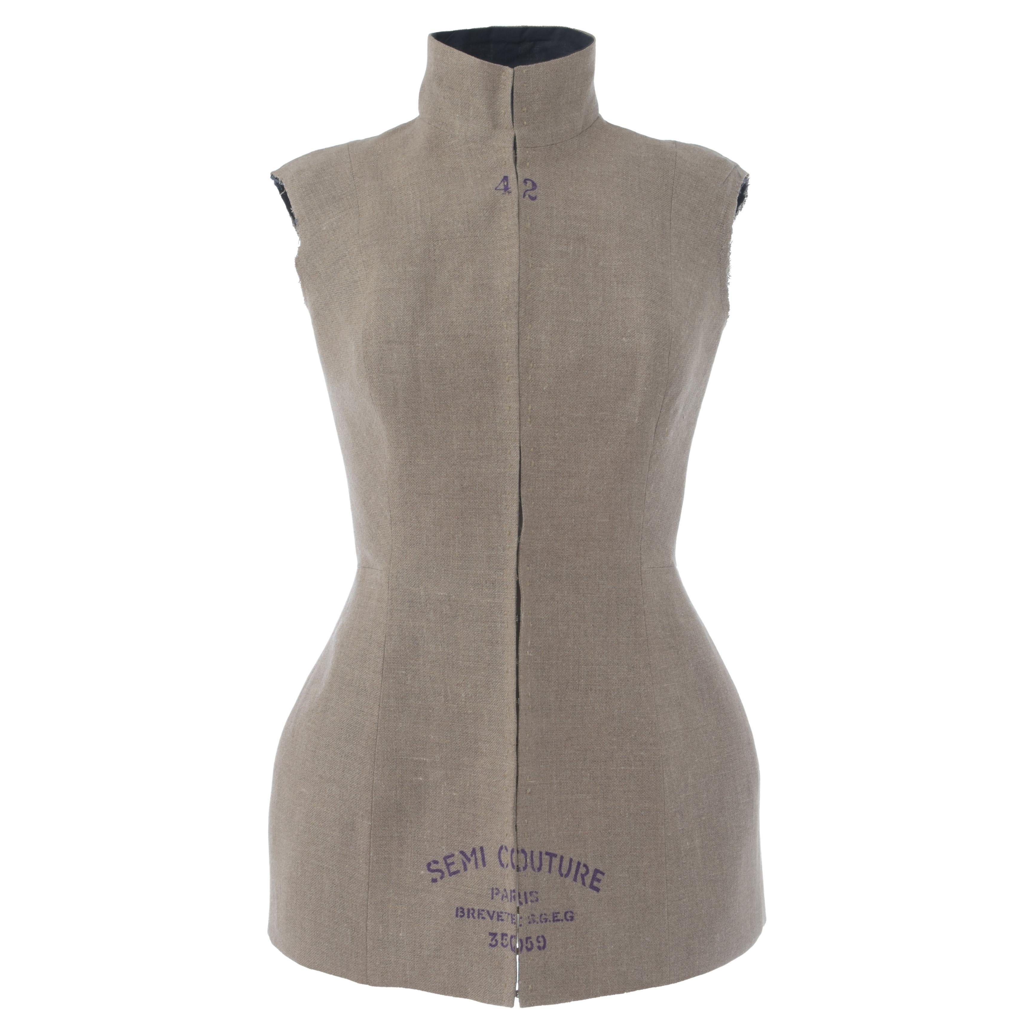 Maison Margiela Semi Couture Dressmaker Bodice - '97 For Sale