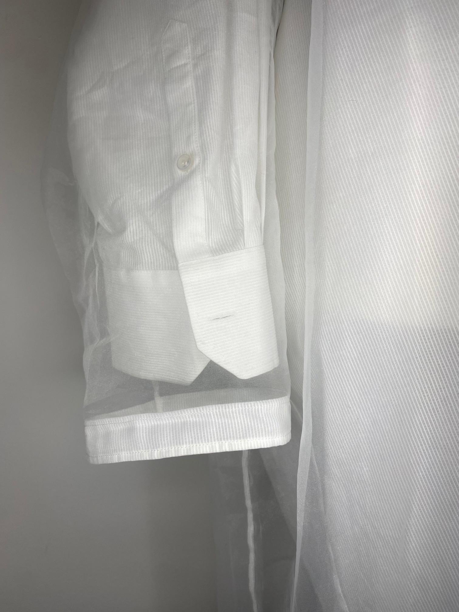 Maison Margiela - Vestito a camicia con sovrapposizione di trasparenze In condizioni ottime in vendita a Glasgow, GB