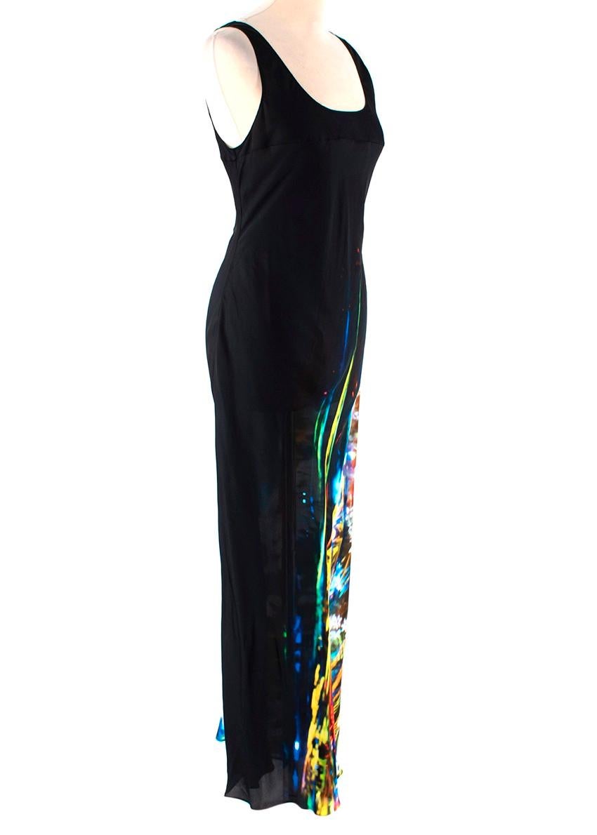 Maison Margiela Silk Blend Moving Metallics Print Dress

This black silk-blend evening dress is asymmetrically adorned with the Maison Margiela's Moving Metallics graphic print - featured across the Spring-Summer 2019 Collection. The print was