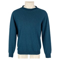 MAISON MARGIELA Size S Teal Cashmere Oversized Pullover