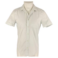 MAISON MARGIELA Size S White Cotton Short Sleeve Shirt