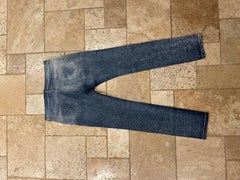 Maison Margiela SS15 Pilled Distressed Denim Blue Jeans