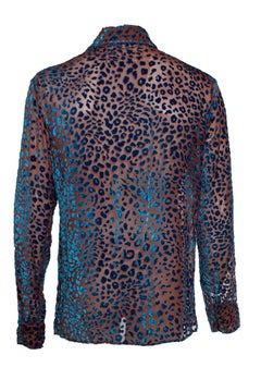 Maison Margiela, SS2019 Devore leopard shirt