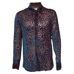 Maison Margiela, SS2019 Devore leopard shirt