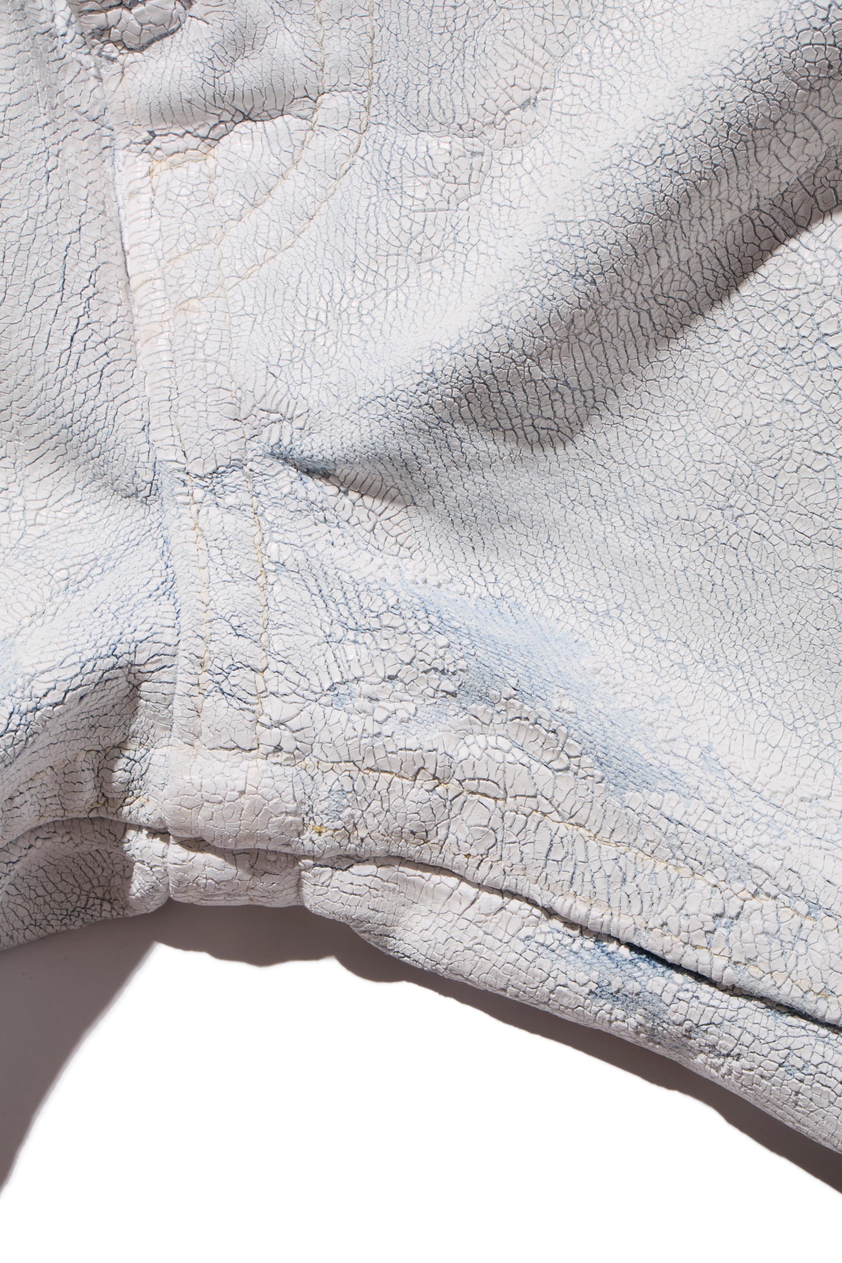 Maison Margiela SS21 Pantalon en jean peint Italian Avant Garde Jeans en vente 2