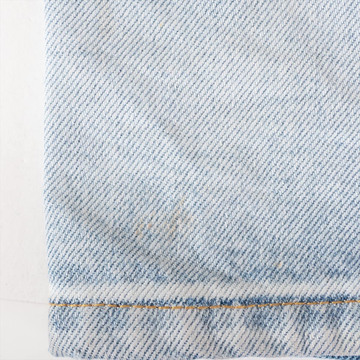 Maison Margiela Two-toned Cotton Denim Pants For Sale 9
