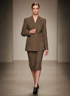 Maison Maison MARGIELA, Blazer unisex a righe con bottone a destra e bottone a sinistra