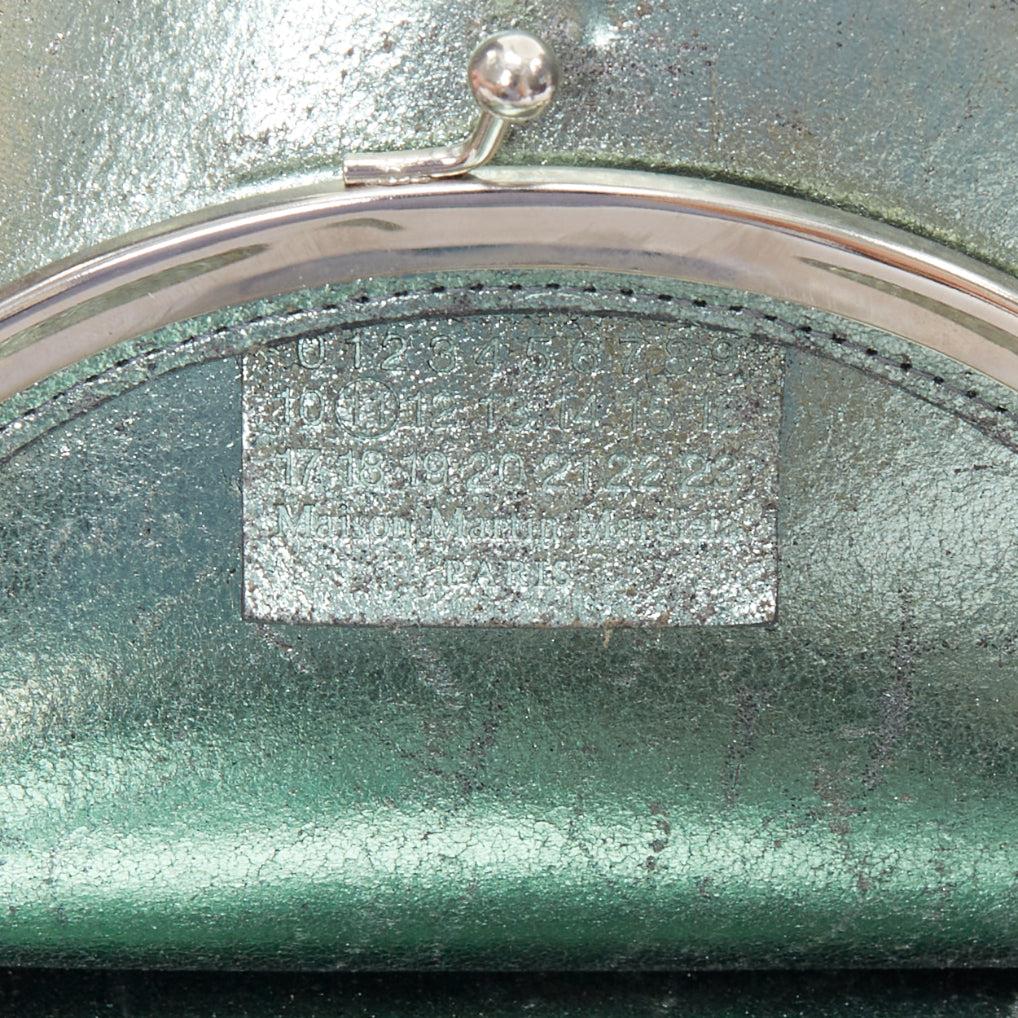 MAISON MARGIELA Vintage brown circular kisslock crossbody bag 4