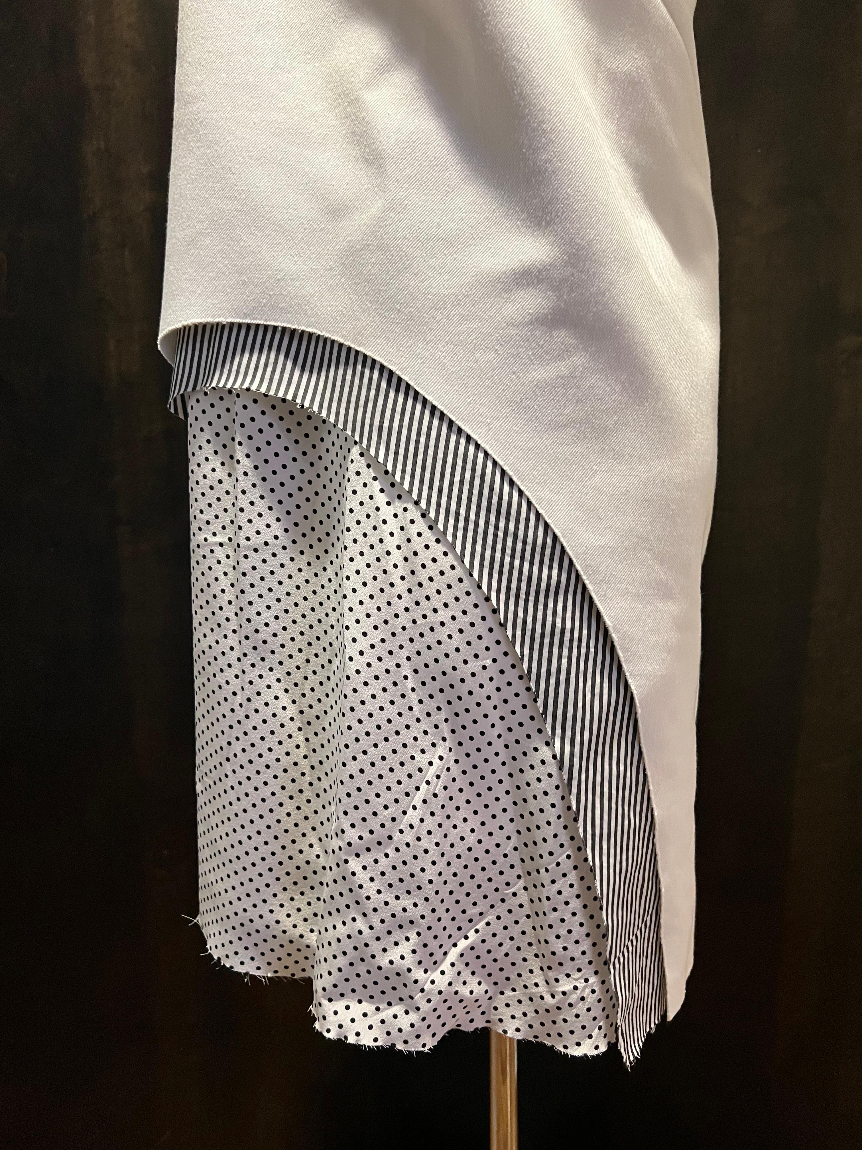 Maison Margiela White Cotton Midi Dress, Size 44 For Sale 5