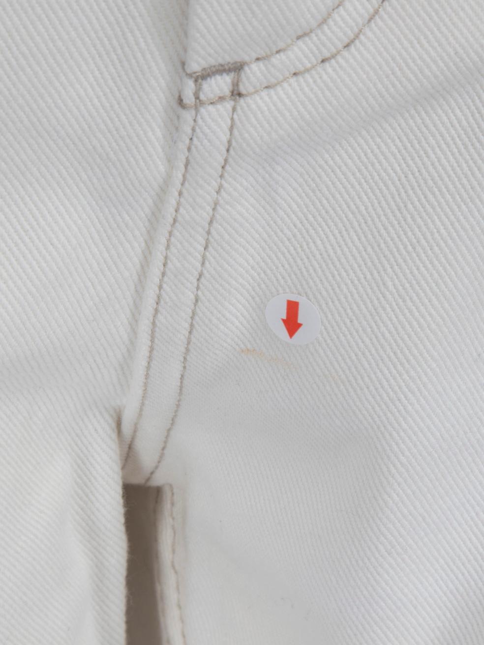 Maison Margiela Vaqueros blancos recortados Talla S en Excelente estado para la venta en London, GB