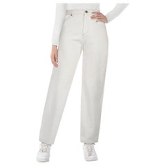 Maison Margiela White Denim Cut Out Jeans Size S