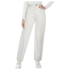 Maison Margiela White Denim Cut Out Jeans Size S