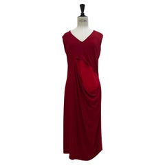 Maison Margiela White Label Vestito in viscosa rossa SS 1987