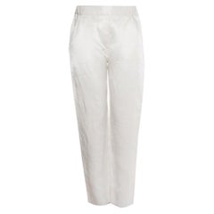 Maison Margiela, white shiny trousers