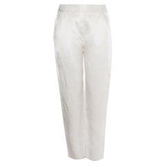 Maison Margiela, white shiny trousers
