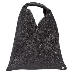 Maison Margiela - Sac à main à paillettes anthracite MM6 pour femme