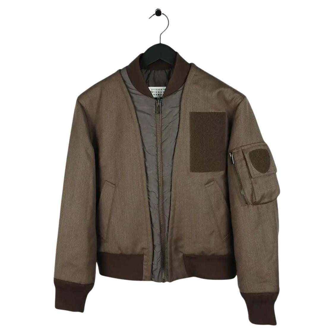 Maison Margiela Wool Brown Men Jacket in Size 46IT (M)