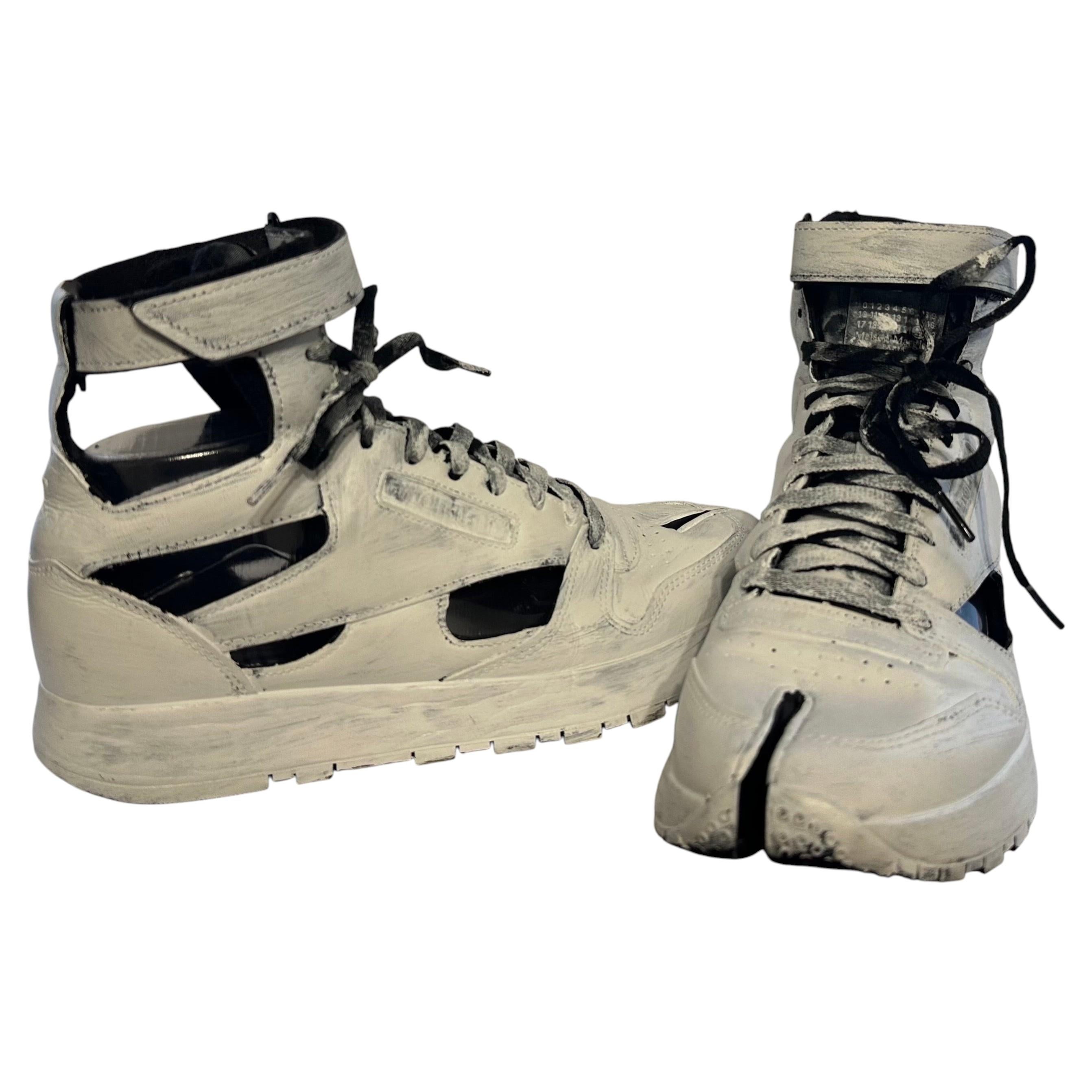 Maison Margiela x Reebok Bianchetto Gladiator High Top Tabi, baskets pour homme, taille US 11,5