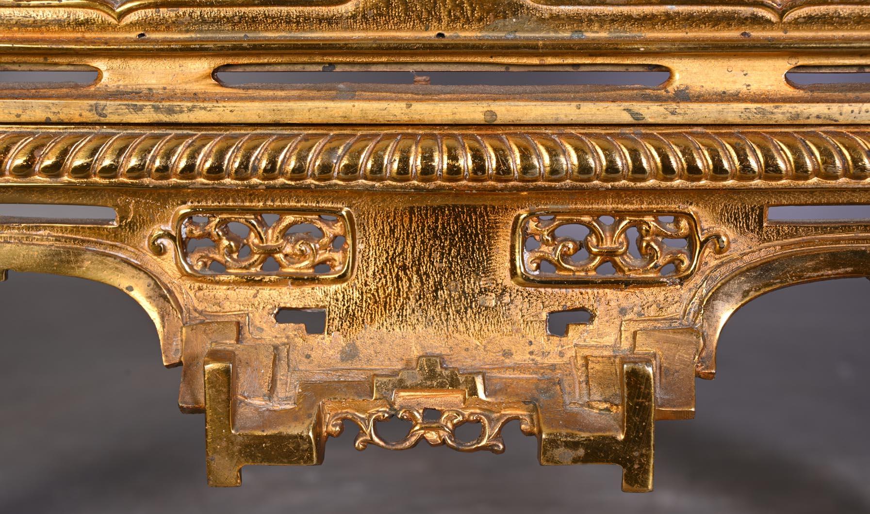 Maison MARNYHAC (attrib.) — Rare Chinese-style Antique Fire Screen For Sale 1