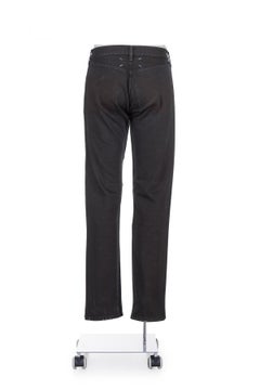 MAISON MARTIN MARGIELA 00'S Iconic and rare artisanal jeans with leather patches