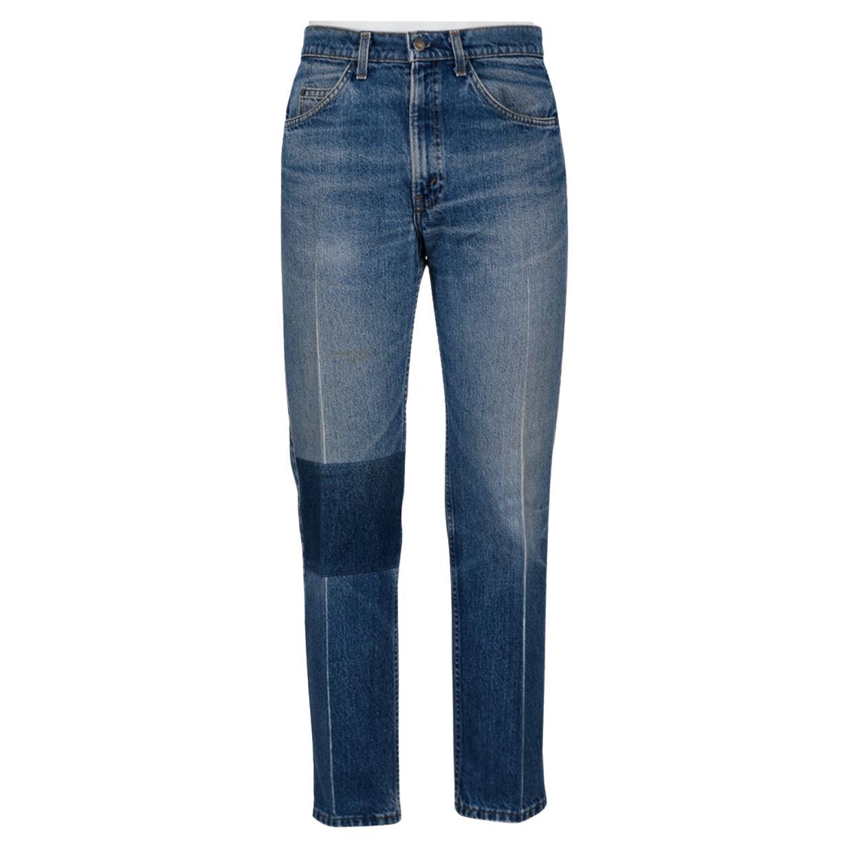 MAISON MARTIN MARGIELA 00
s Rare et iconique jeans artisanal personnalisé