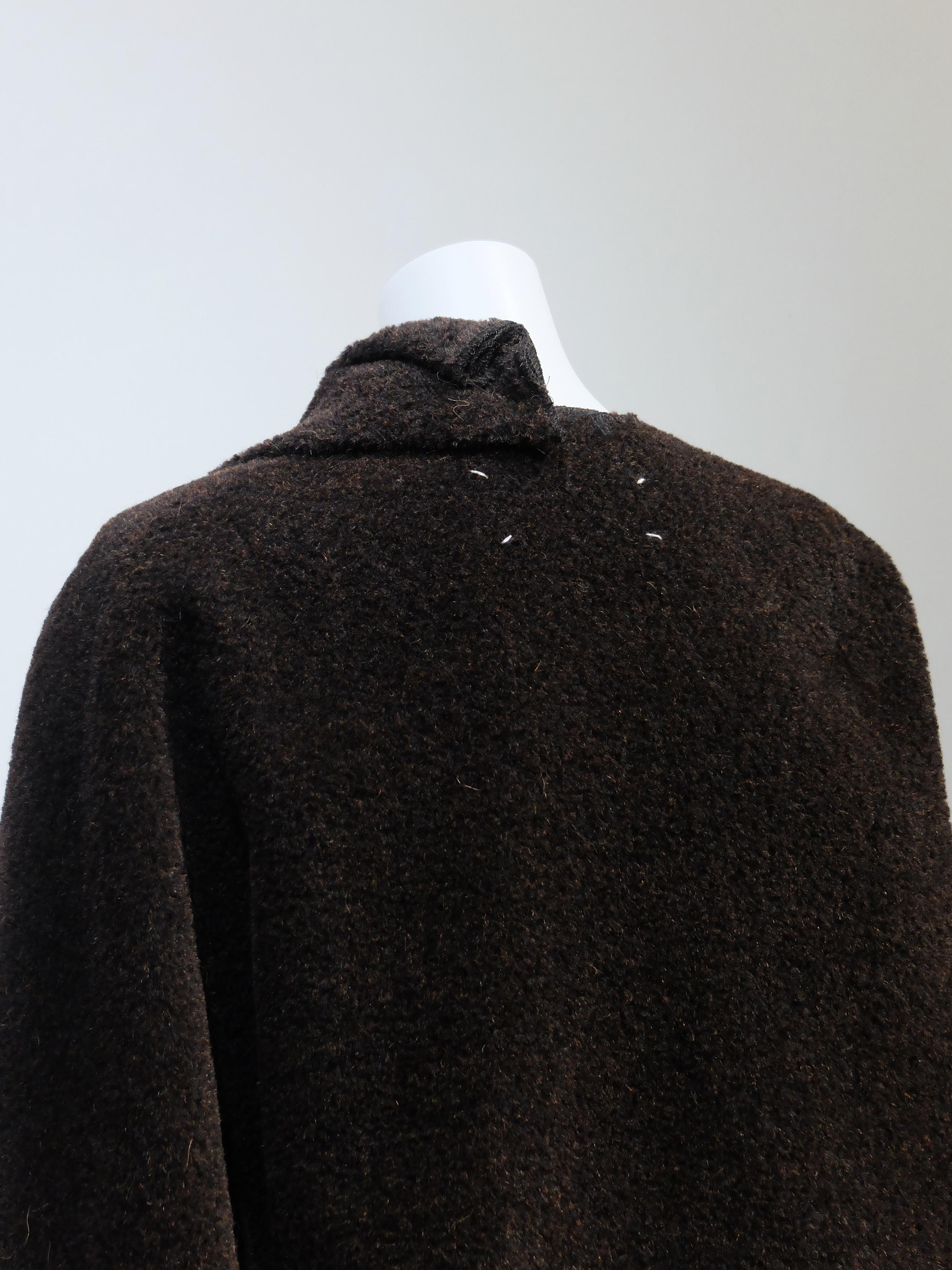 Maison Martin Margiela 1997AW Asymmetrical Brown Jacket In Excellent Condition For Sale In Shibuya-Ku, 13