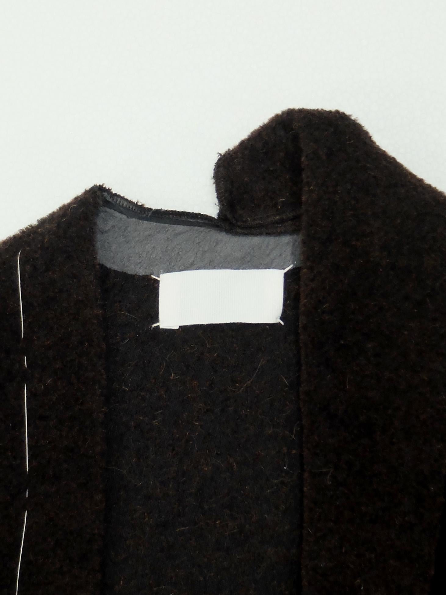 Maison Martin Margiela 1997AW Asymmetrical Brown Jacket For Sale 3